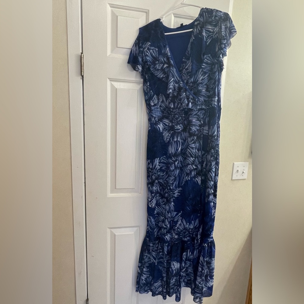 Blue long dress